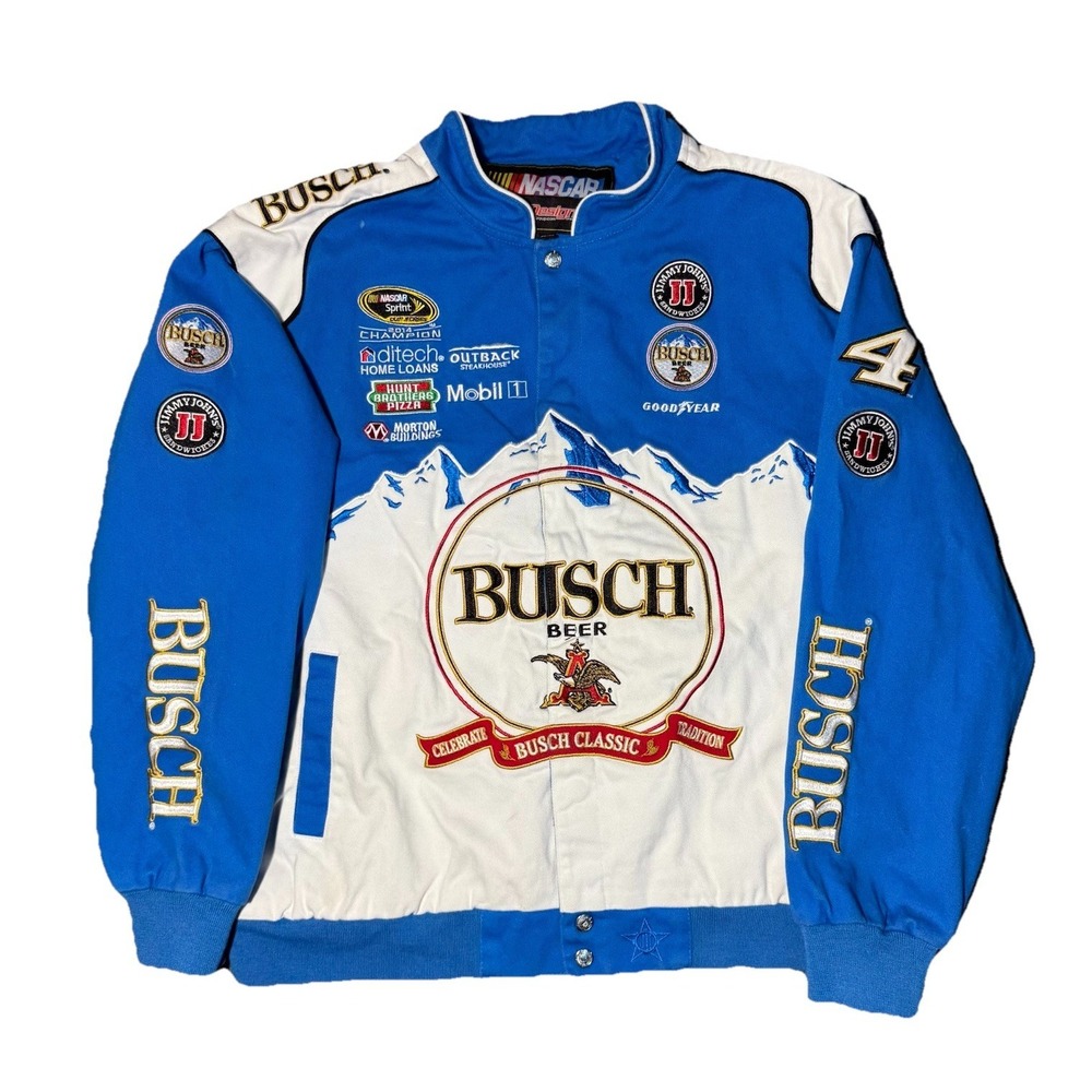 Kevin‎ Harvick Anheuser Nascar Jacket Busch Beer #4 J.H Design Size Extra Large